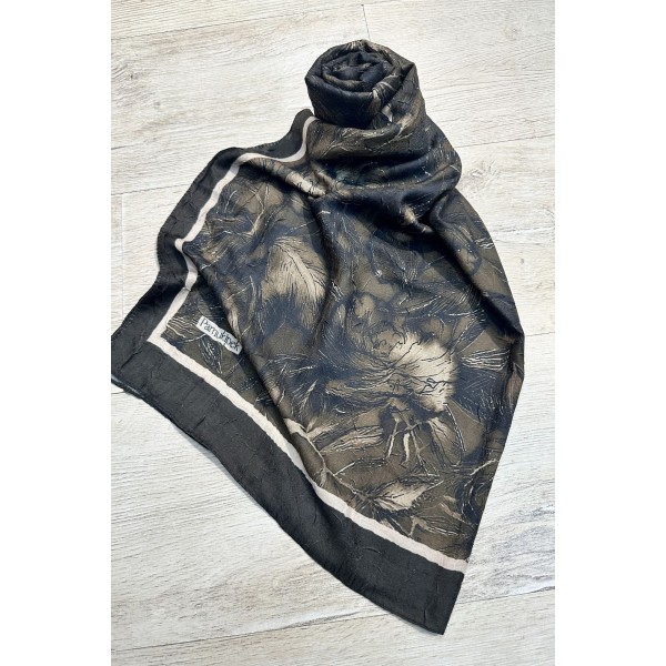 Desenli Bambu Şal 026H